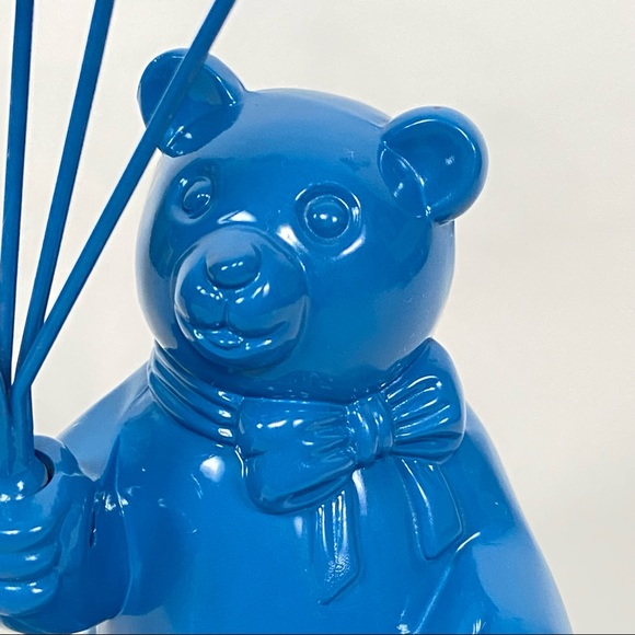 VINTAGE Godinger BLUE Teddy Bear Photo Holder - Picture 7 of 17